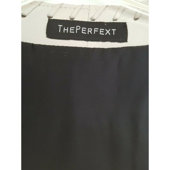 The Perfext NEW W Tags $1495 Women's Open Front Fringed Leather Jacket Size XS - Picture 8 of 9